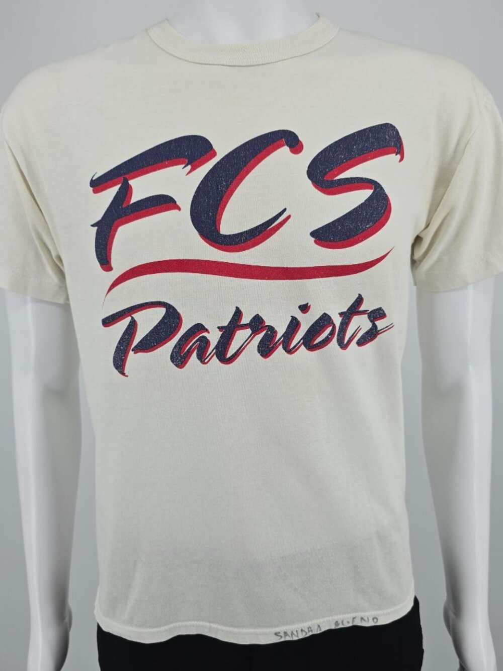 Vintage 1990s Russell Athletic Florida Christian School FCS Patriots T-Shirt (M)